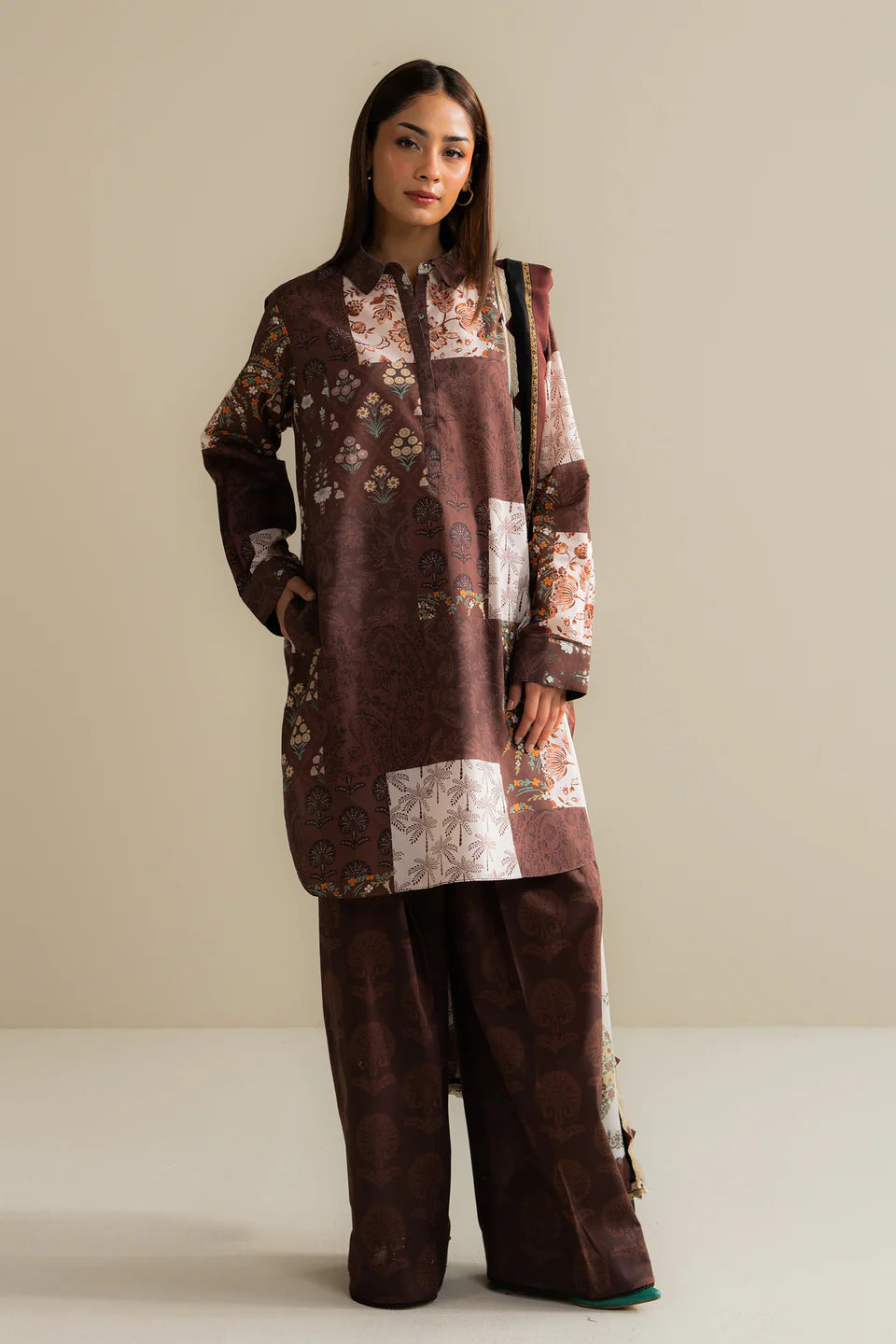 Mevi-5B Coco by Zara Shahjahan minimalist summer lawn set