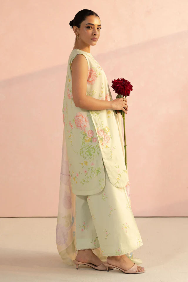 Mia-5A Pakistani Summer Lawn Outfit '25 By- Zara Shahjahan