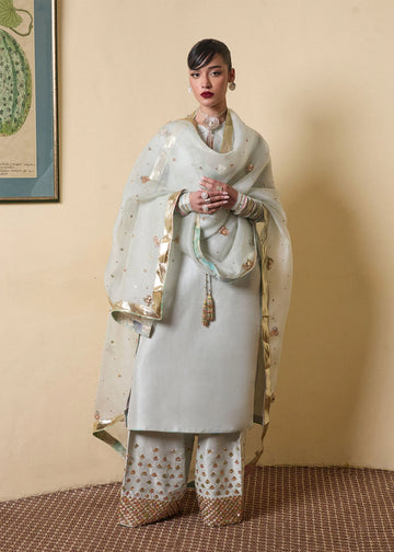 Miage- Pakistani Shalwar Kameez Ensemble For Eid Events By- Hussain Rehar