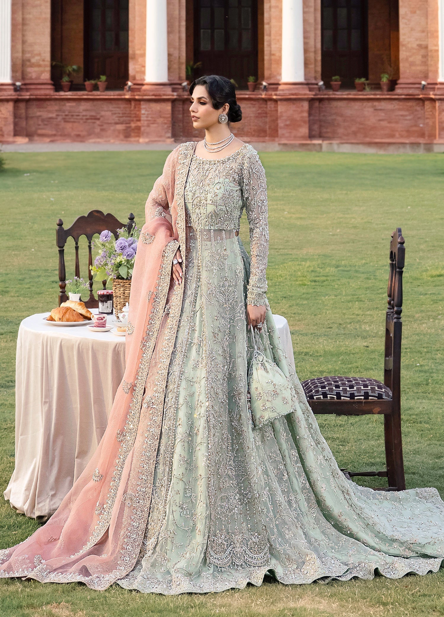 Minty- Beautiful Bridal Lehenga