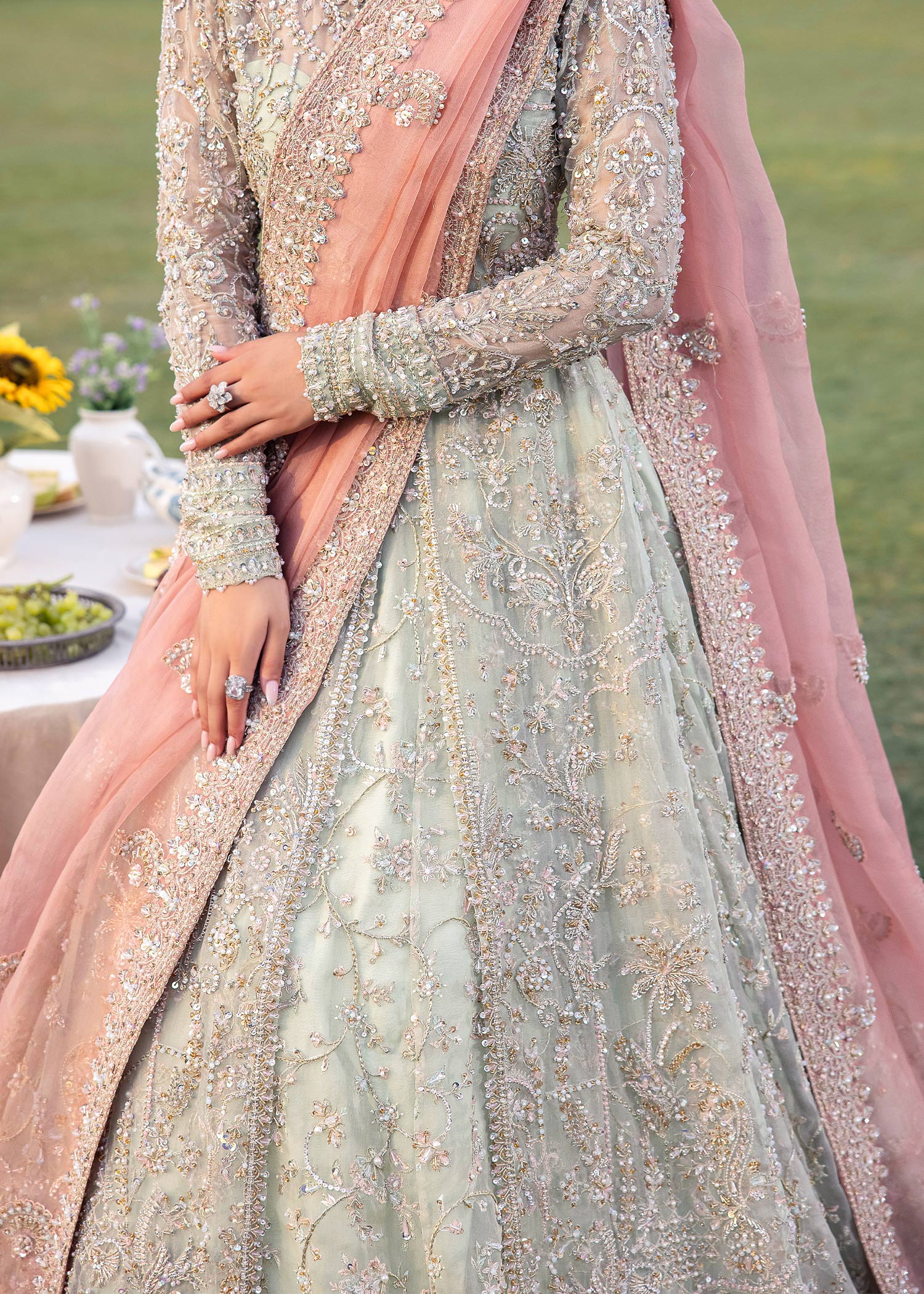 Minty- Beautiful Bridal Lehenga
