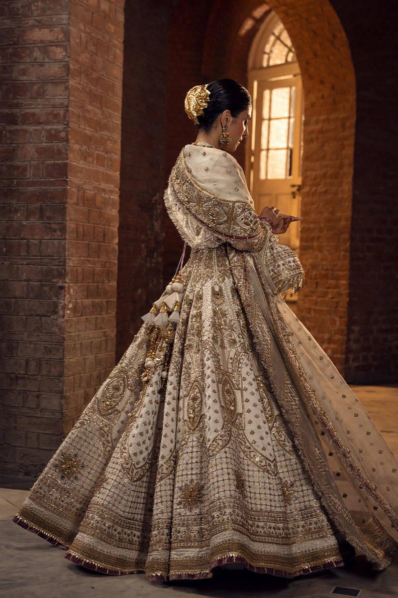 Motia - Enchanting Bridal Lehenga in White