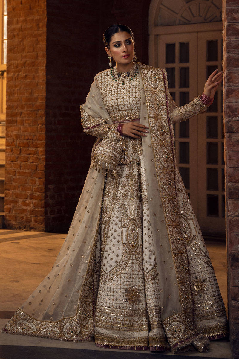 Motia - Enchanting Bridal Lehenga in White