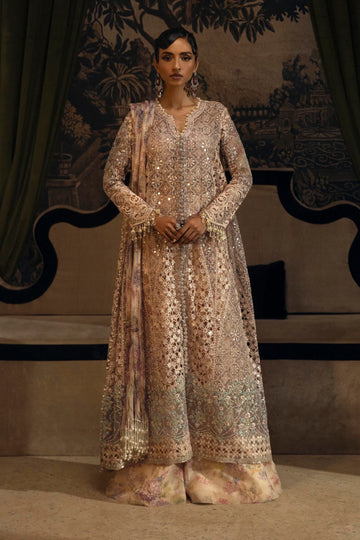 N251-004-3DJ- Classic Lilac Organza Outfit For Wedding Events By- Sana Safinaz