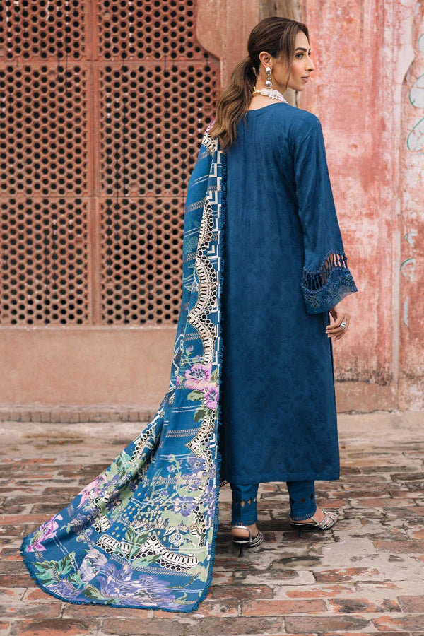 Shop Nureh Maya Blue Luxury Linen Suit Online – NW-102 Pakistanimoda
