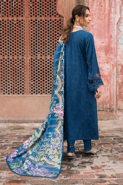 Shop Nureh Maya Blue Luxury Linen Suit Online – NW-102 Pakistanimoda