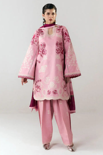 Nanya – Light Pink Stitched Cotton Eid Suit by Jugnu Lahore