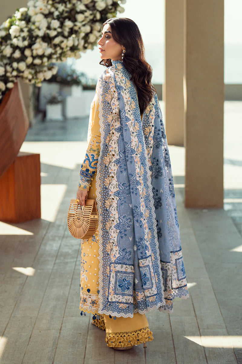 Natalie- Pakistani Designer Lawn Outfit By- Qalamkar