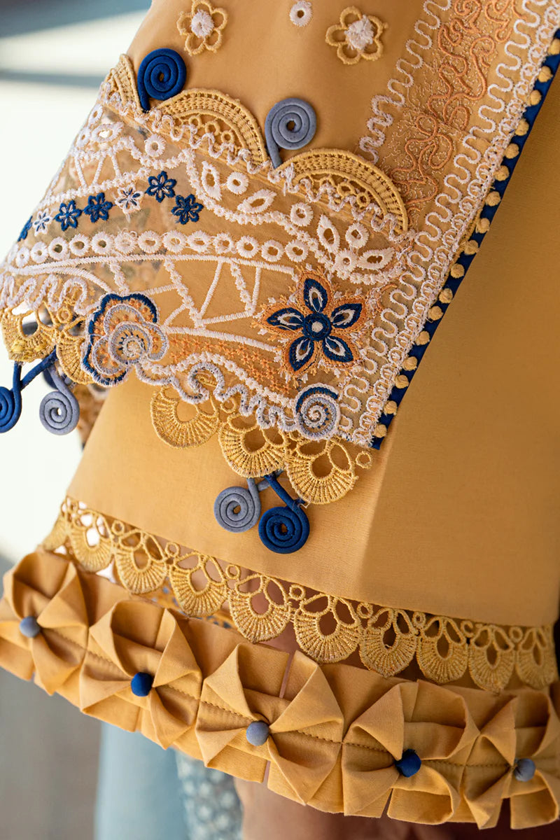 Natalie- Pakistani Designer Lawn Outfit By- Qalamkar