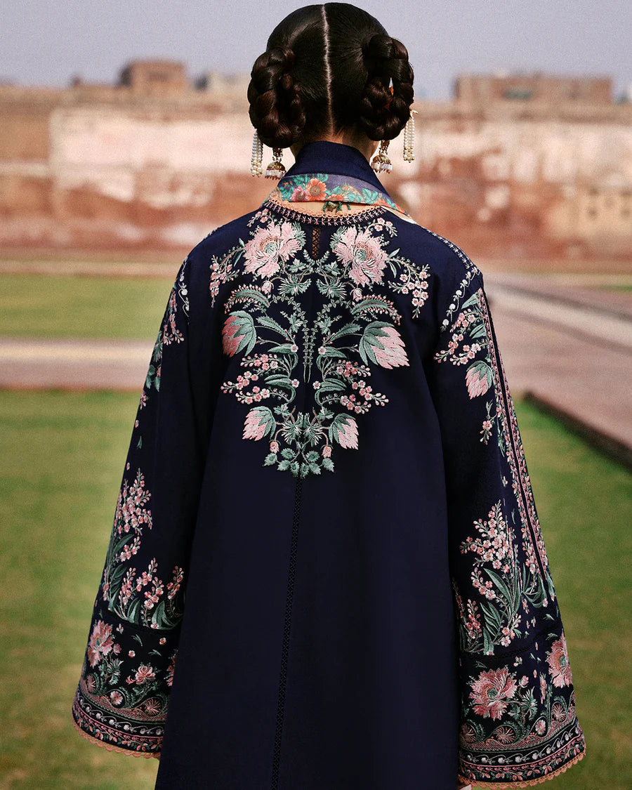 Navi – Buy Jugnu Lahore Navy Blue Khaddar Suit For Winter Wear Canada