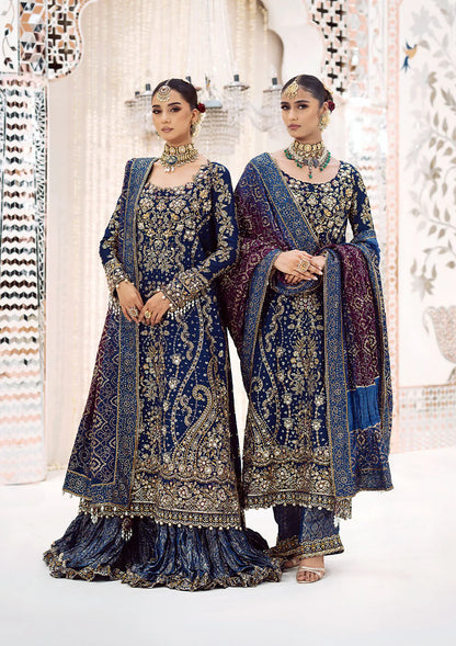 Navy Blue Designer Dress By AIK