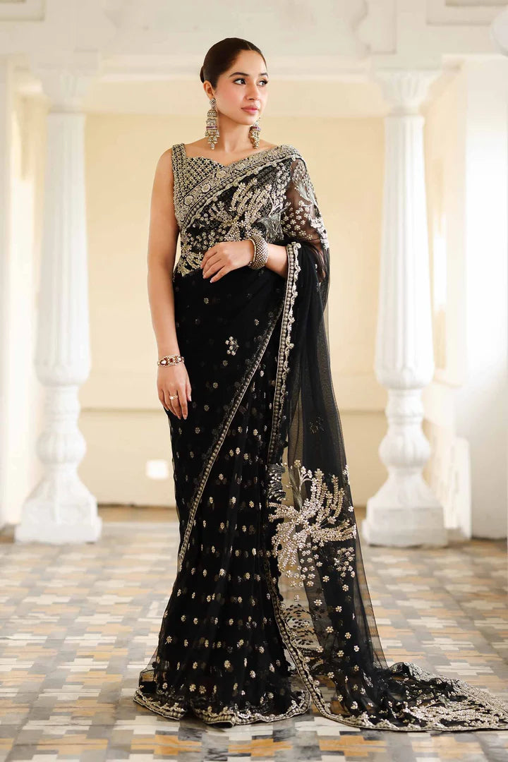 Nawab Jan- Hand-embellished Saree with Royal Craftsmanship