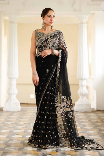Nawab Jan- Hand-embellished Saree with Royal Craftsmanship