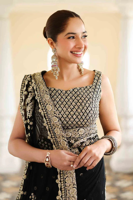 Nawab Jan- Hand-embellished Saree with Royal Craftsmanship