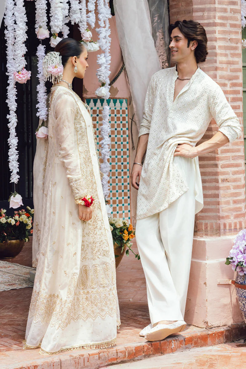 Buy Neha – Off White Wedding Angrakha Suit Rang Rasiya Pakistanimoda