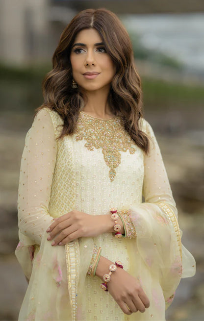 NIA-Pakistani Designer Kameez with Chori Dar Pajama By Maya Ali Pret-A-porter