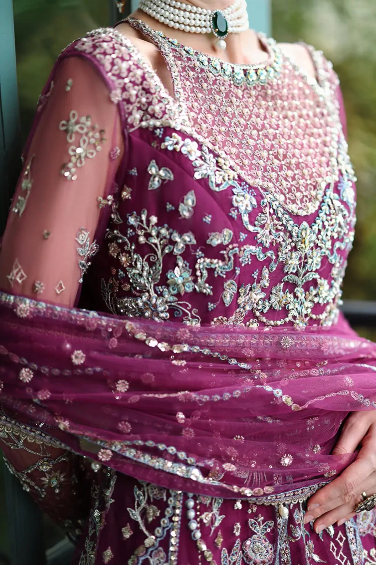 Nicole from The Muse by Mushq wine red stitched frock dress