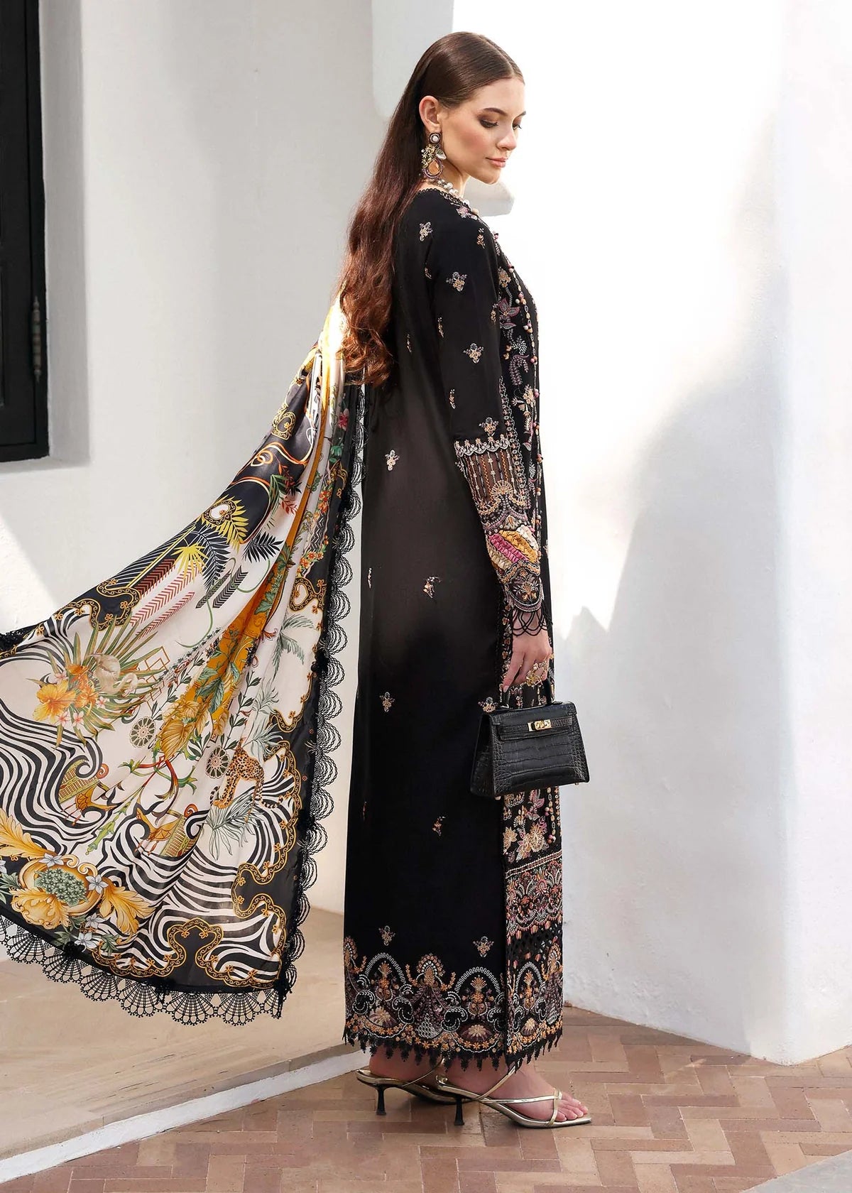 Noire- Elysia Luxury Lawn’25 Ensemble By- Kanwal Malik