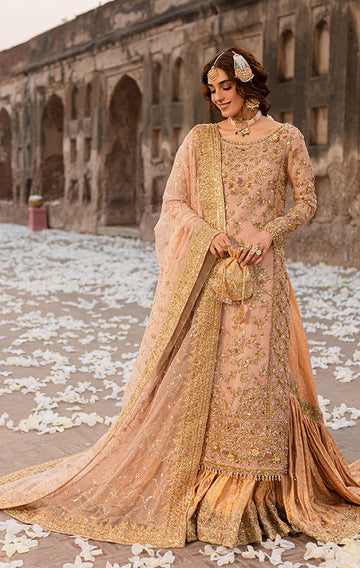 NoorJehan- Designer Bridal Jamawar Farshi Gharara Outfit