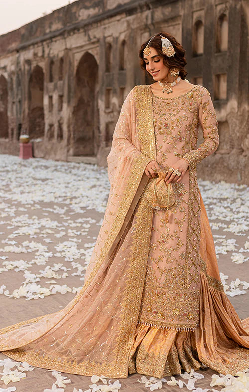 NoorJehan- Designer Bridal Jamawar Farshi Gharara Outfit