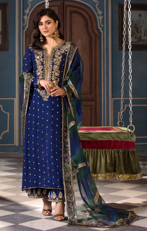 Novera- Luxurious Silk Outfit with Hand-Embellished By-Maya Pret-A-Porter