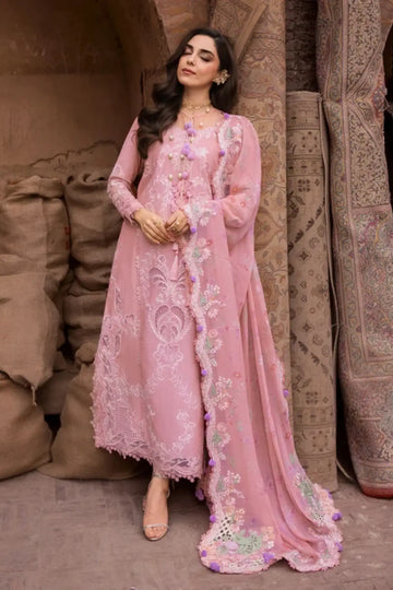 Saira Shakira Breeze ’26 OPHELIA-4-B blush pink embroidered lawn suit Pakistanimoda