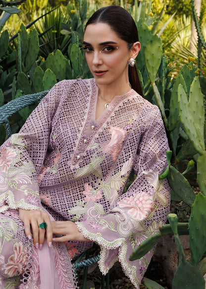 One True Love -D6B-Lavender Embroidered Pakistani Dress for Weddings & Eid – Ships to US, UK & Canada – Crimson