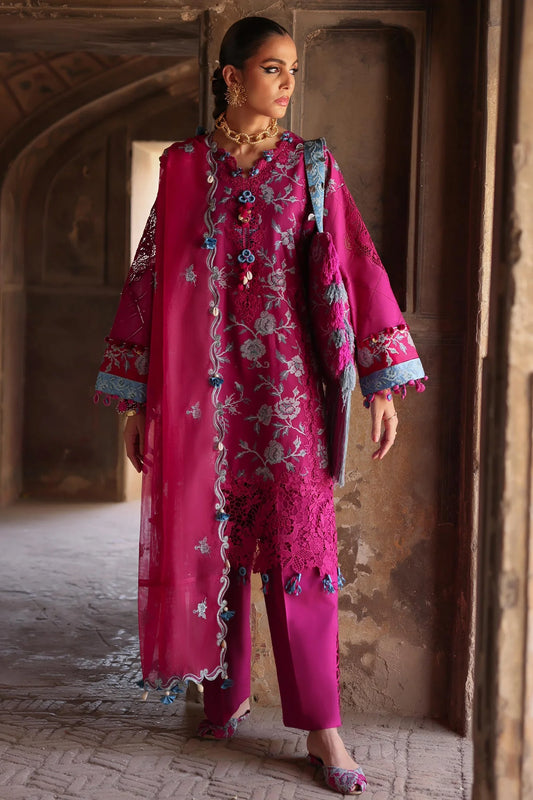 Ophelia10-B- The Raspberry Whispers Lawn Ensemble By- Elan