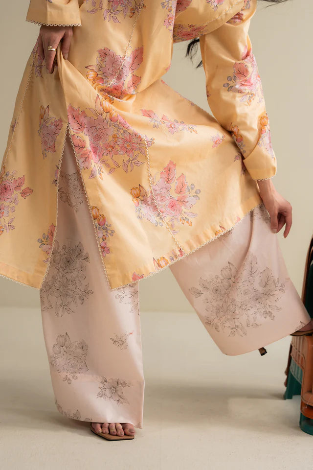 Ovela-1B soft pastel Pakistani lawn suit for summer events – Coco Zara Shahjahan