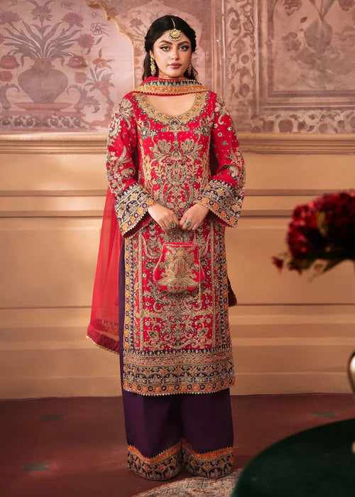 Parsa- Pakistani Designer Hot Pink Kurta Set For US Evening Events