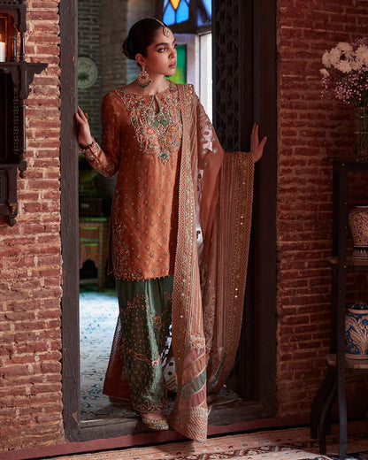 Pelin-Embellished Shirt with Shalwar-By-Faiza Saqlain