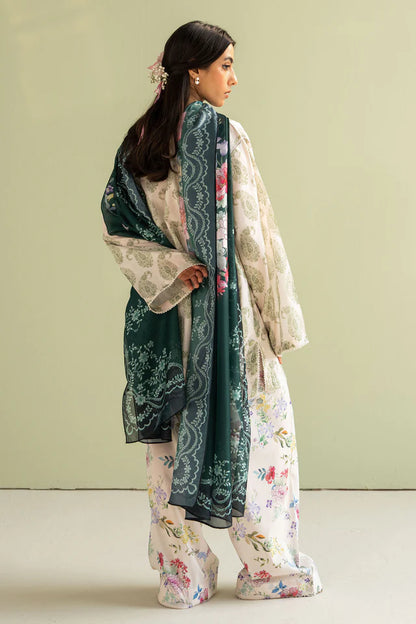 Piasley-6B Pakistani Summer Lawn Outfit '25 By- Zara Shahjahan