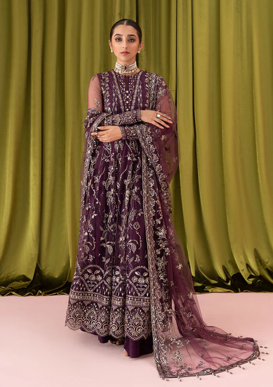 Plum Luxe - Unstitched Designer Suit By AIK