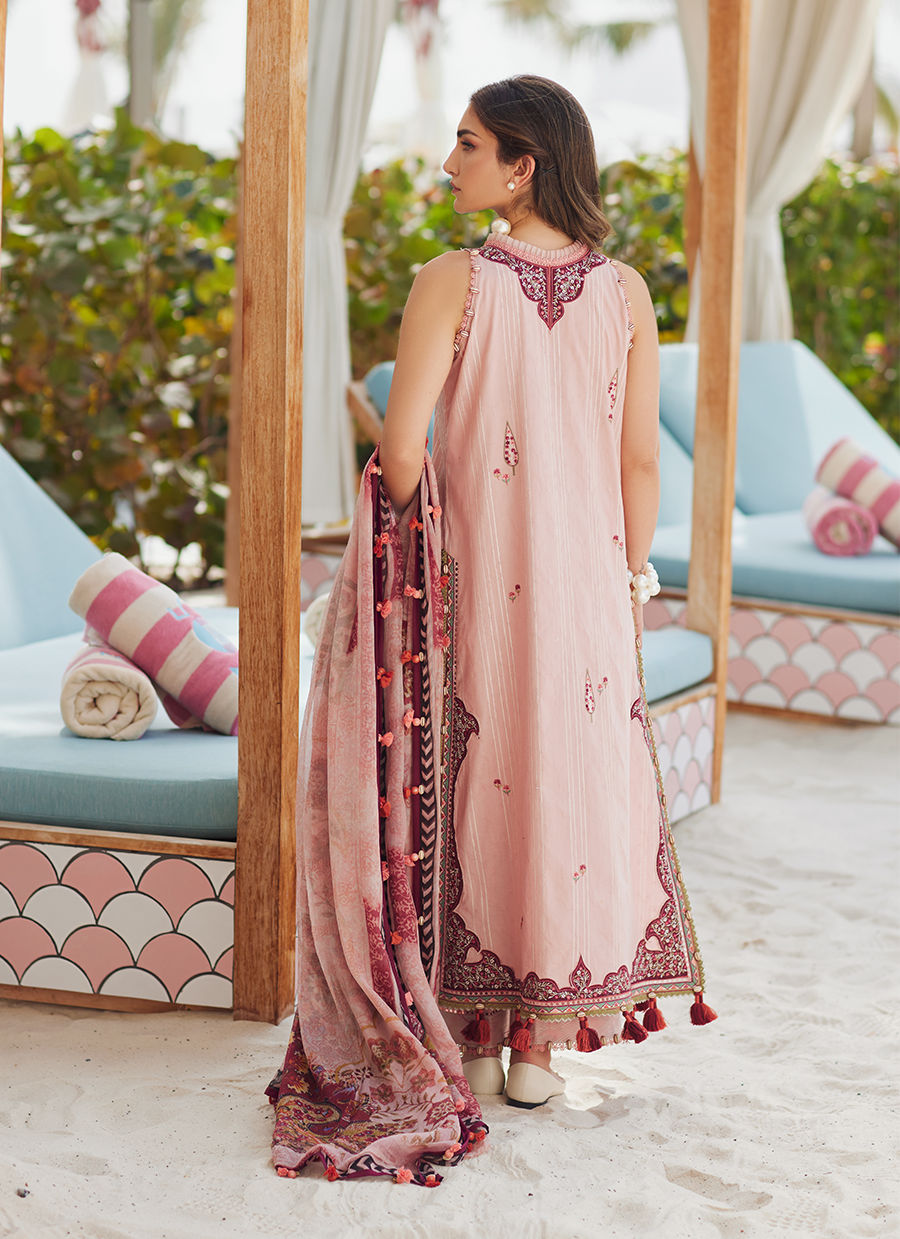 Pricsilla Tea Pink- W E S Luxury Ensemble '25 By- Farah Talib Aziz