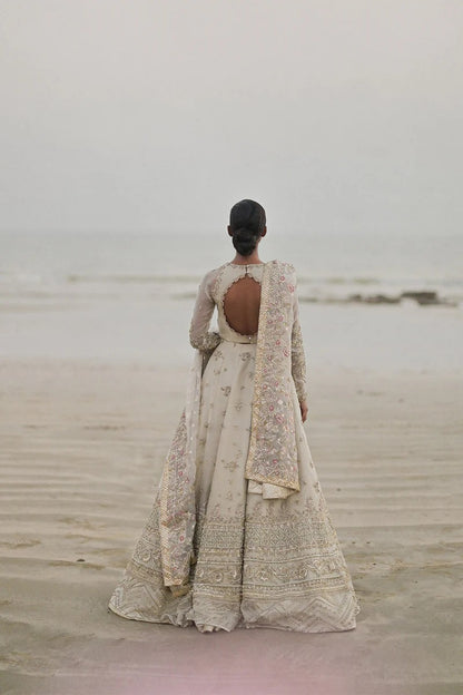 Pure Elegance - Bridal Lehenga in White Color
