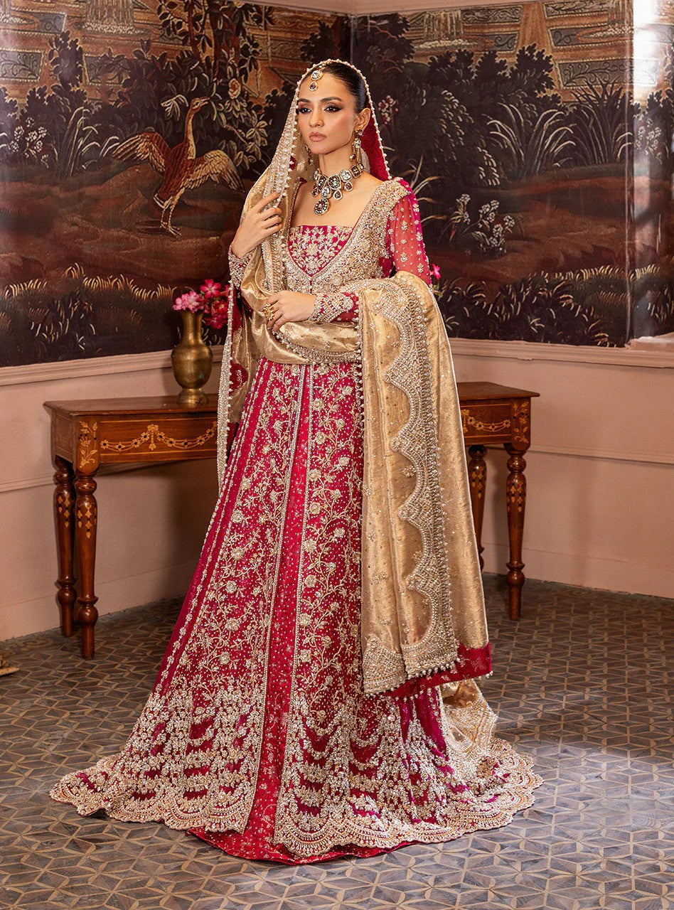 Radiant Beauty - Beautiful Red Bridal Lehenga