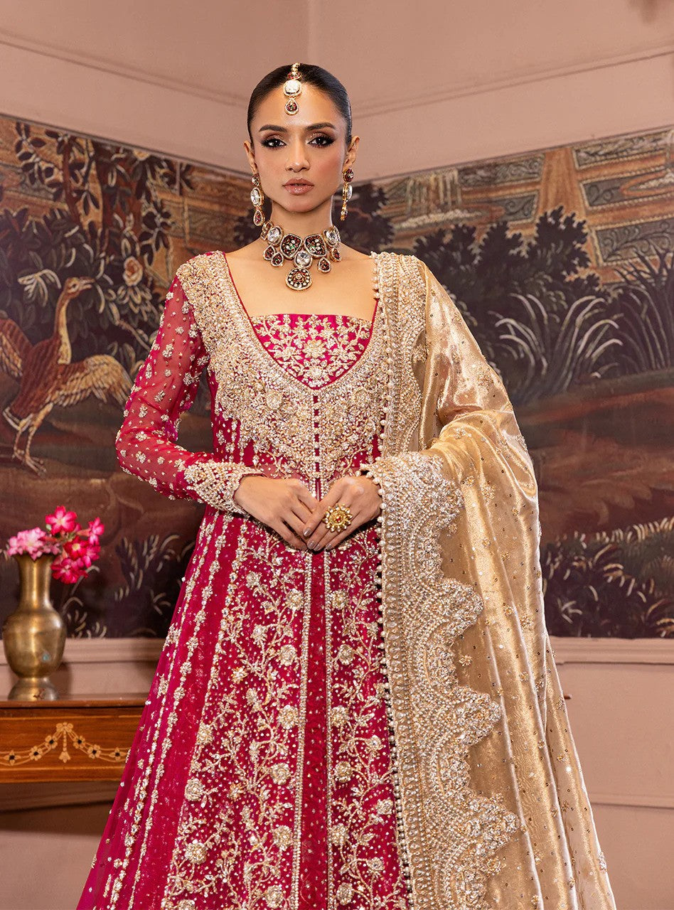 Radiant Beauty - Beautiful Red Bridal Lehenga