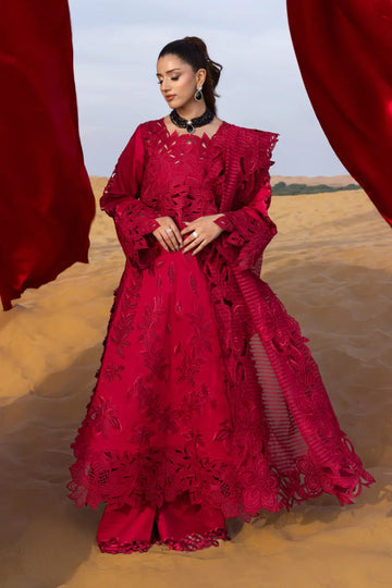 Rameen Rang Rasiya wine stitched lawn suit 3PC Summer 2026 Pakistanimoda