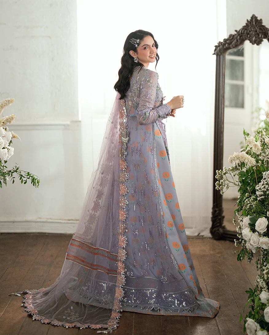 Rangeela Raag by Mushq Lavender Embroidered Chiffon Stitched Anarkali Dress – Shop Pakistanimoda.com