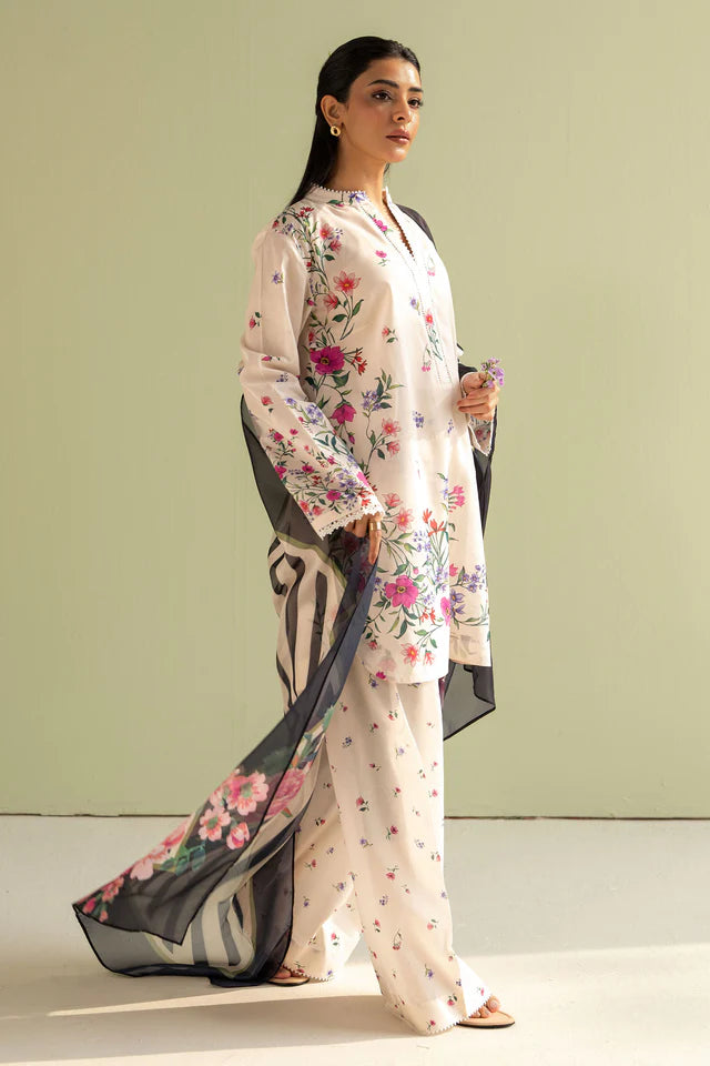 Reena-4B Pakistani Summer Lawn Outfit '25 By- Zara Shahjahan