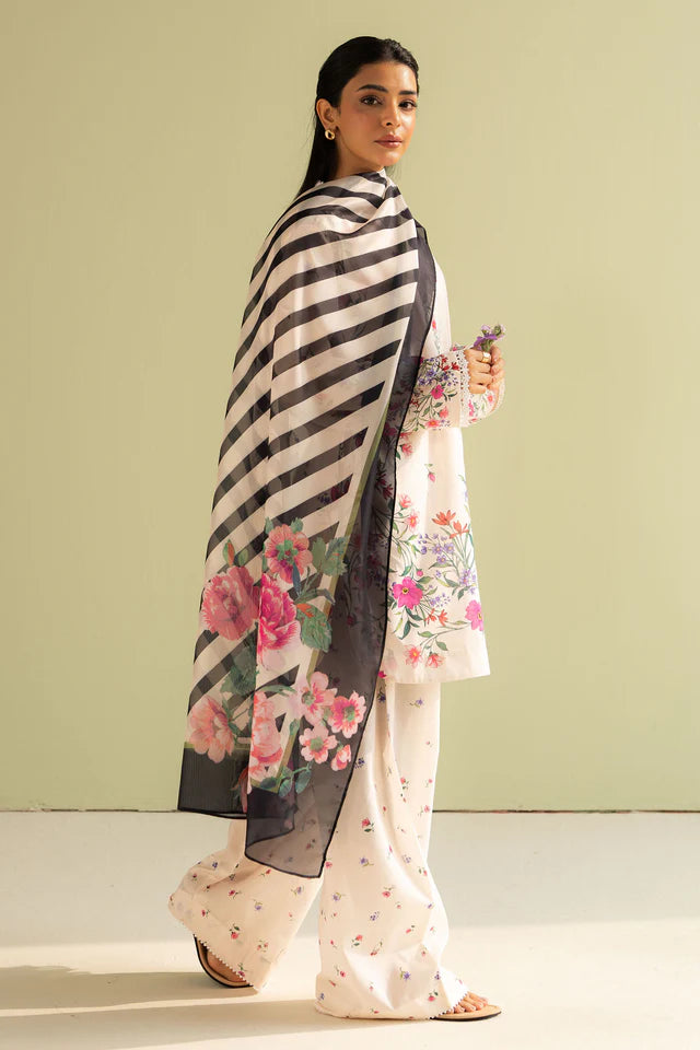 Reena-4B Pakistani Summer Lawn Outfit '25 By- Zara Shahjahan