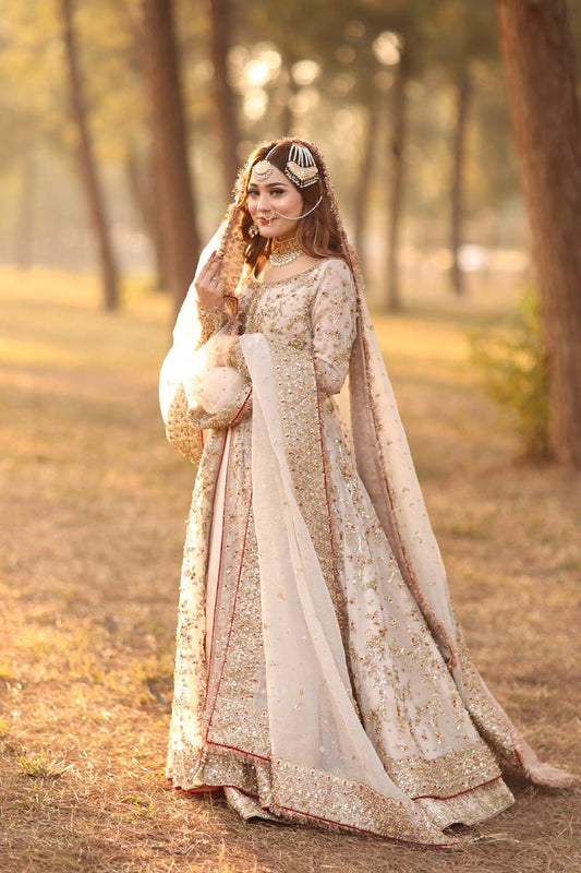 Regal Heritage - Traditional Pishwas Bridal Outfit By Maha Wajahat Khan