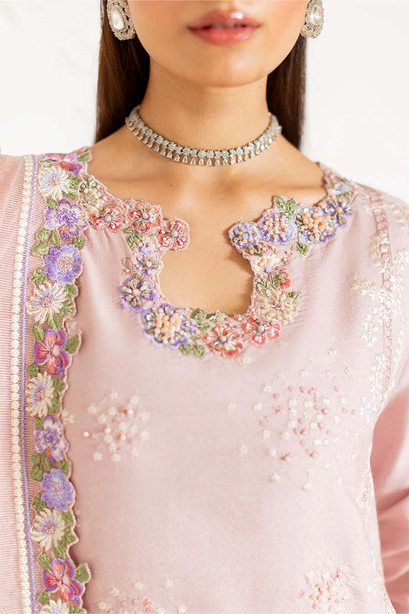 Reyna hand-embellished nude beige Pakistani formal wear – Pakistanimoda