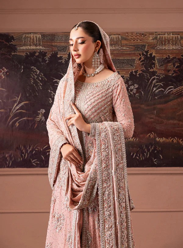 Rose Pink Radiance - Bridal Lehenga Elegance