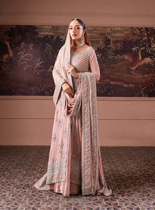 Rose Pink Radiance - Bridal Lehenga Elegance By Zainab Chottani