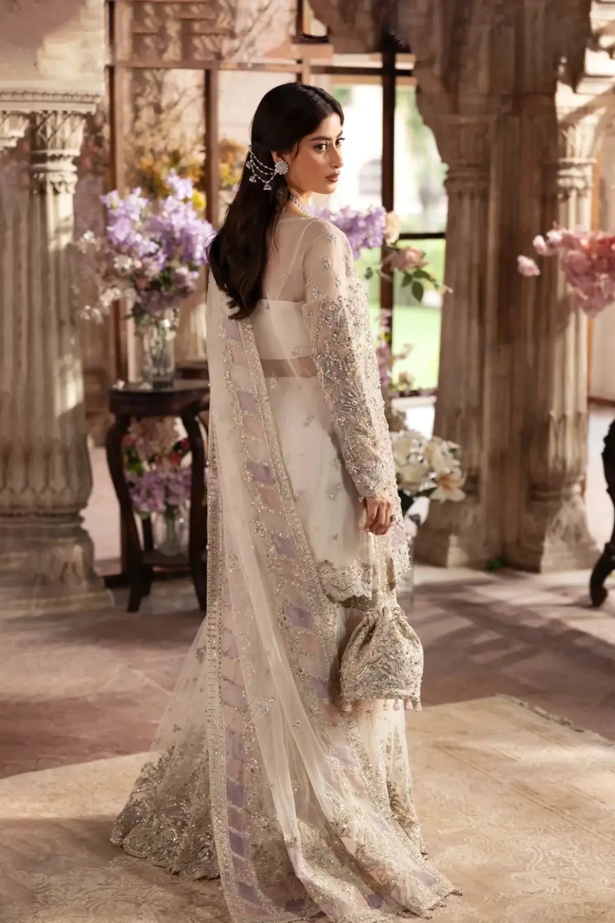 Roshni Ivory Hand Embellished Organza Stitched Gharara Suit – Kanwal Malik Maahi Festive 26