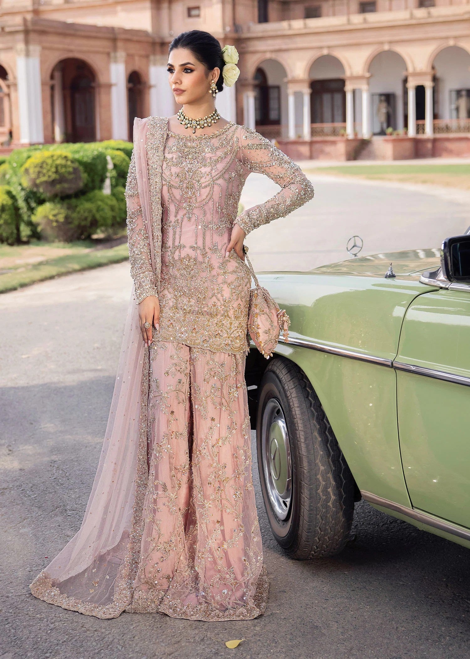 Rosy - Beautiful Pink Sharara Dress