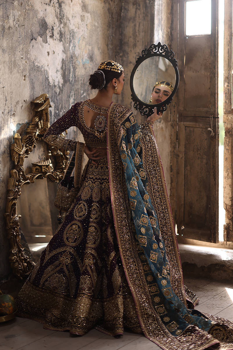 Royal Indigo Beautiful Bridal Lehenga