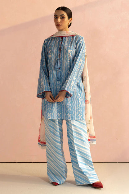 Ruby-9B Pakistani Summer Lawn Outfit '25 By- Zara Shahjahan