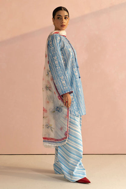 Ruby-9B Pakistani Summer Lawn Outfit '25 By- Zara Shahjahan